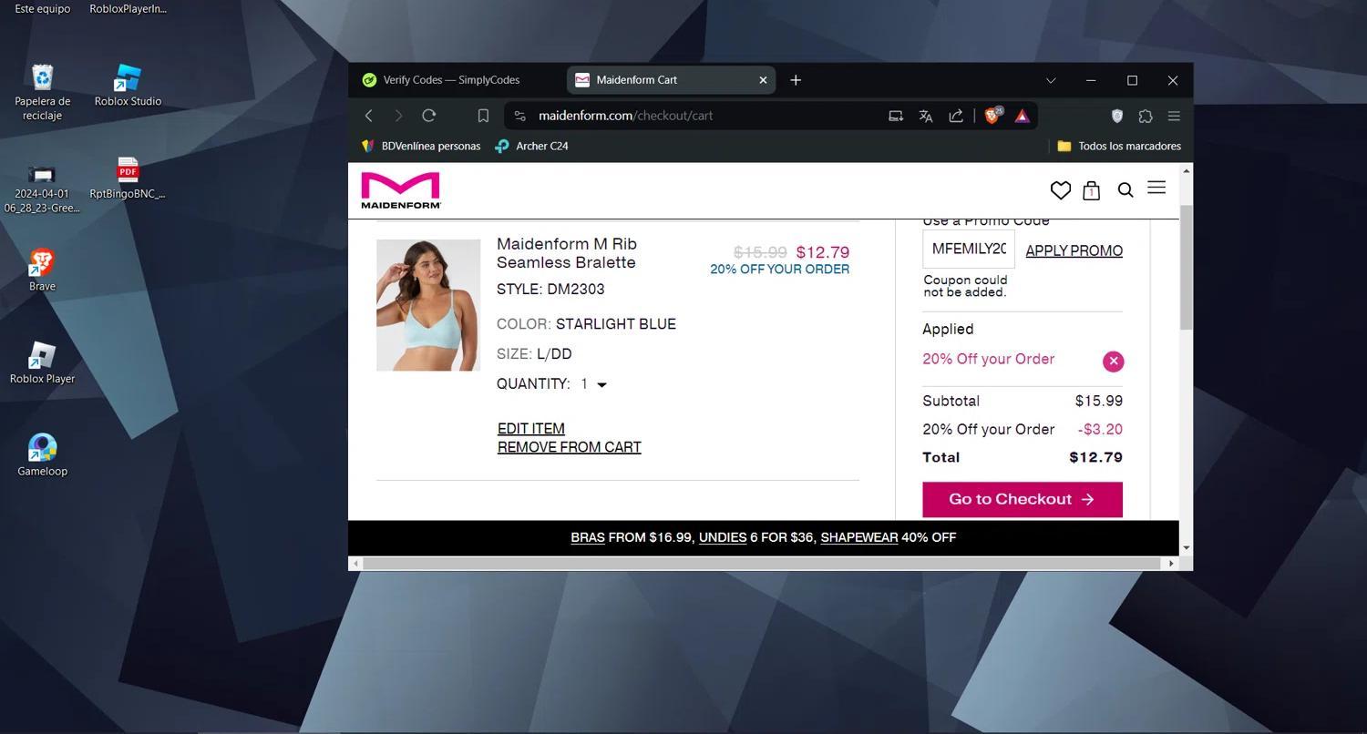 How to apply Maidenform coupon code